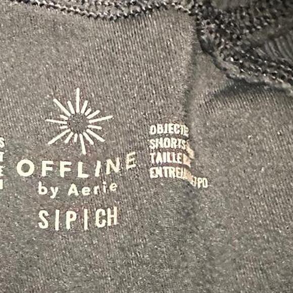 Offline By Aerie Size Small Black Contour Active Shorts Super Flattering & Comfy - Picture 2 of 4